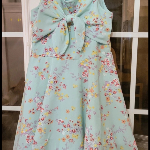 "Easter" Knit Works Girls Dress Flowers Pastel Spring Summer All Occasion SZ 14 - Picture 5 of 12